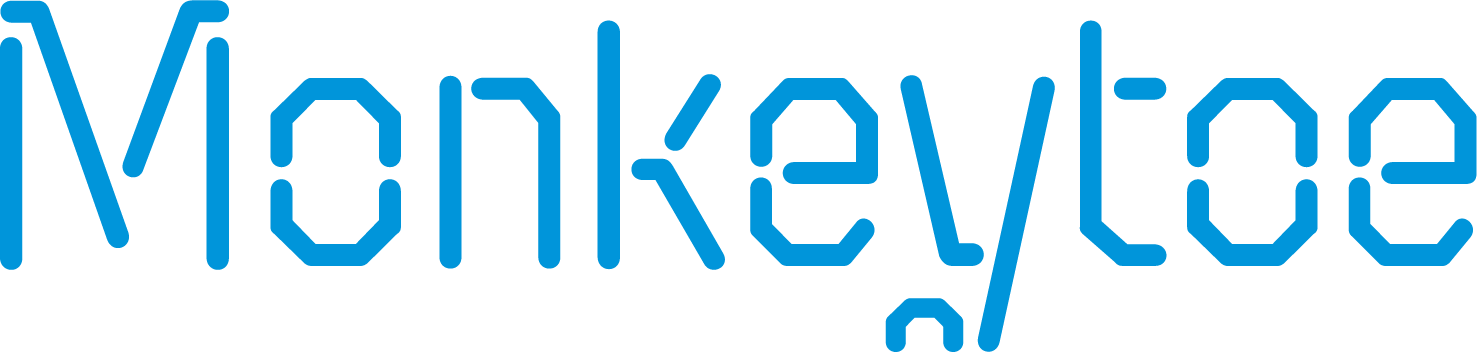 Monkeytoe Logo on blue background - The Whole Height Solution. From The Team You Already Trust. Logo - Online Monkeytoe Logo on blue background - The Whole Height Solution. From The Team You Already Trust. Logo - Online